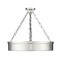 Z-Lite Anders Semi Flush Mount, 3-Light, 22 In.W x 21.25 In.H, Polished Nickel/marbling 1944SF22-PN-LED - alternate 7